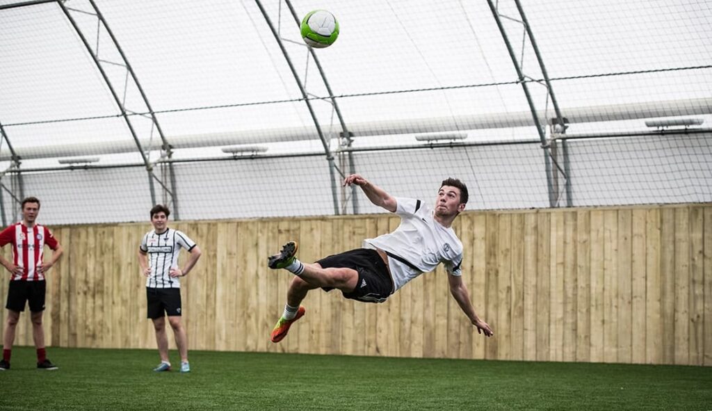 Playing 5 a sides at World of Football